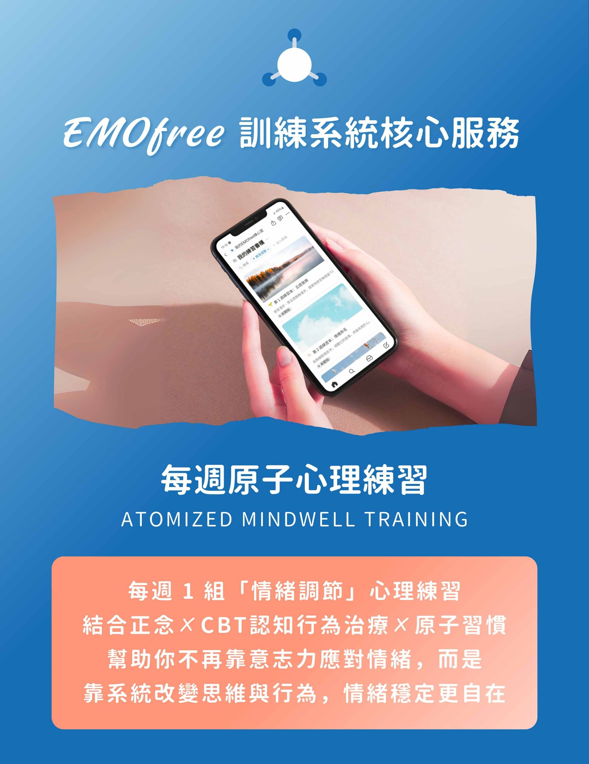 每週1份心理練習_路晰書EMOfree情緒自由計劃_每週心理練習服務產品